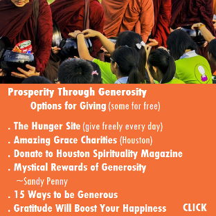 Prosperity through Generosity. Manifest your highest good.